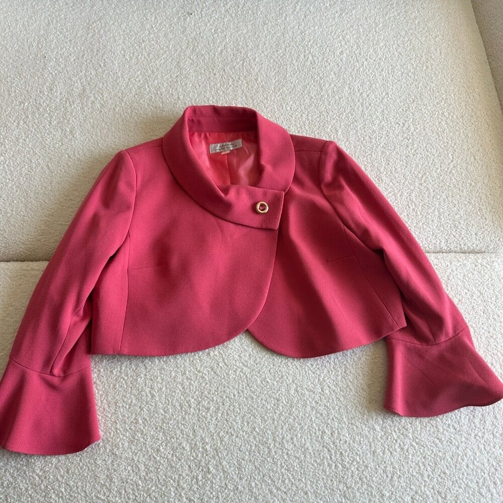 Tahari‎ Pink Crop Shrug Size 16 - Gently Used, Elegant Layering Piece